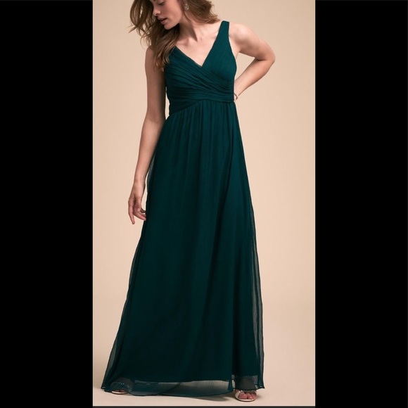 BHLDN Angie Chiffon Maxi Dress Sz M - Picture 1 of 8